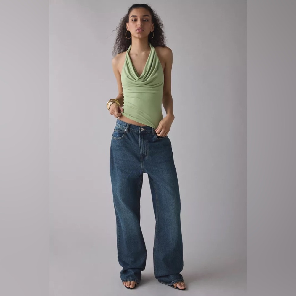 Urban Outfitters Silence + Noise Coyote Cowl Neck Halter Top